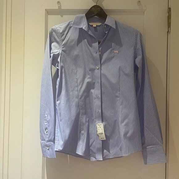 Brooks Brothers Fitted Stretch Cotton Dress Shirt size 2 NWT - Picture 2 of 9